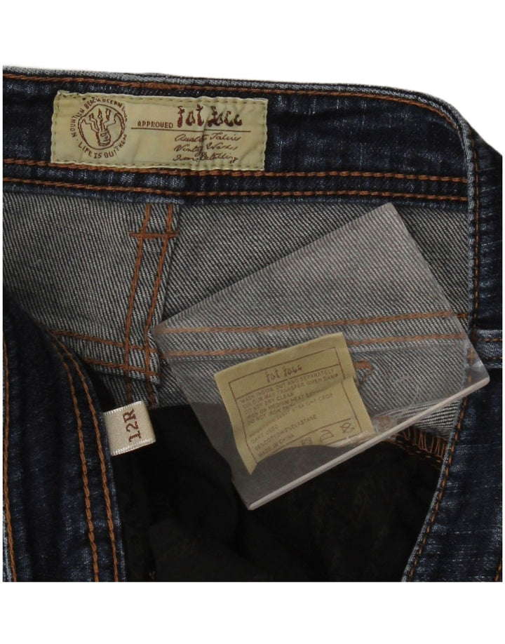 Fat Face Dame Cropped Jeans UK 12 Medium W32 L23 Blå Bomuld