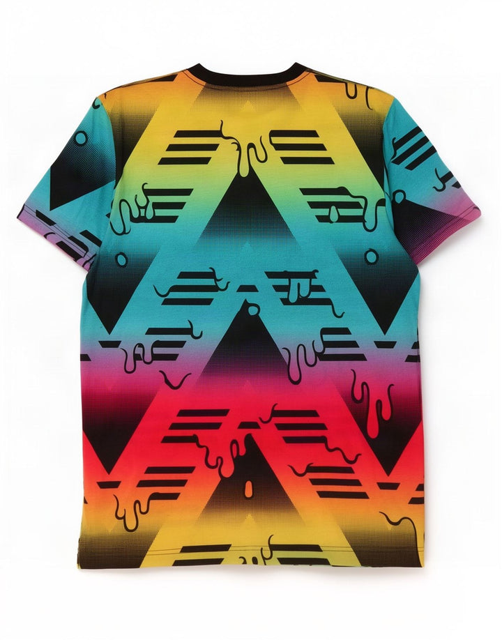 Adidas Grafisk T-shirt til mænd, mellemlang flerfarvet polyester