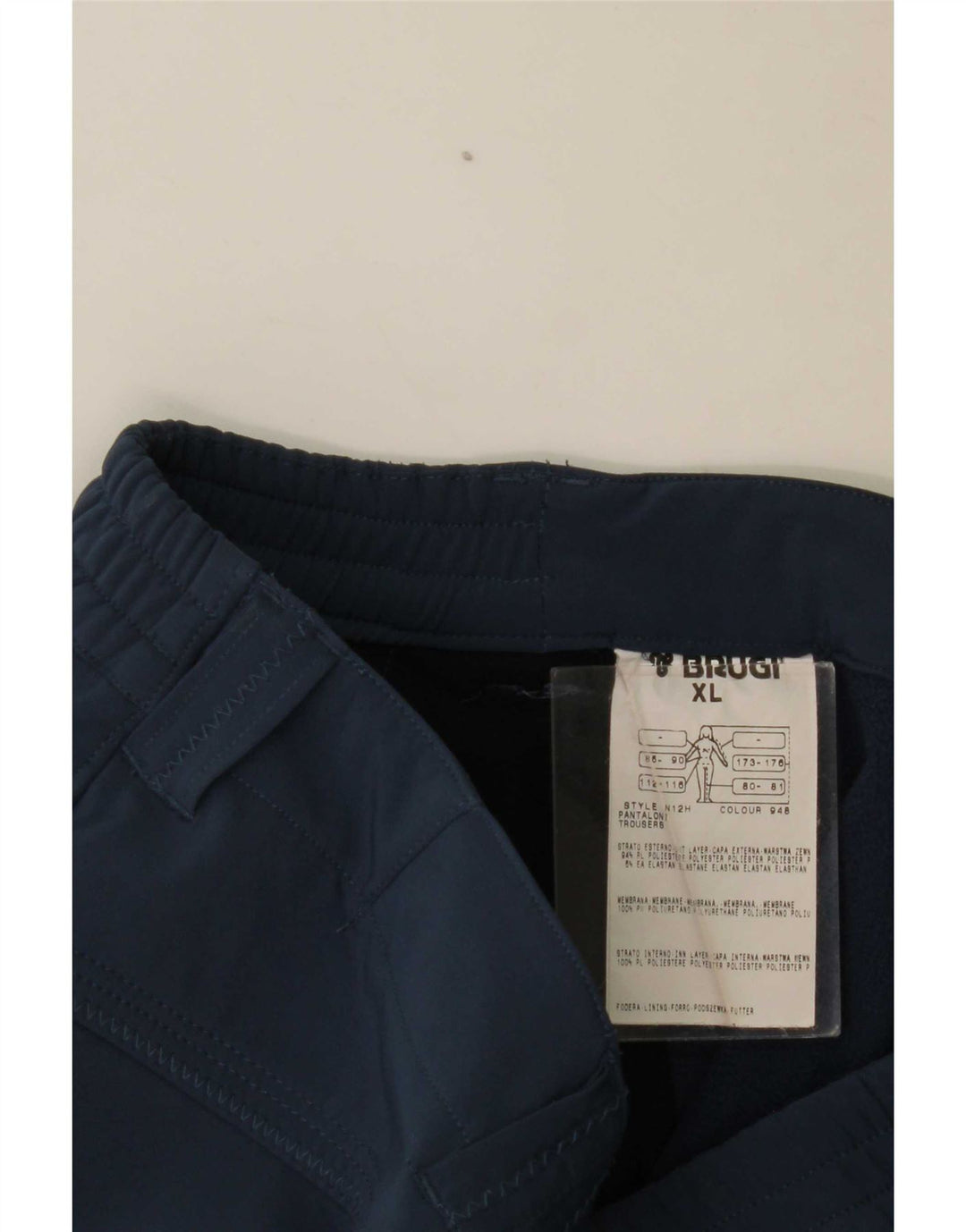 Brugi Lige Casual Bukser til kvinder XL W38 L34 Blå Polyester