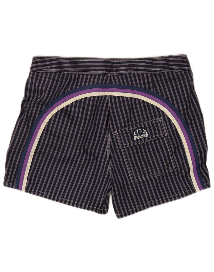 Sundek Badeshorts til mænd Medium Marineblå Nålestribet Polyester