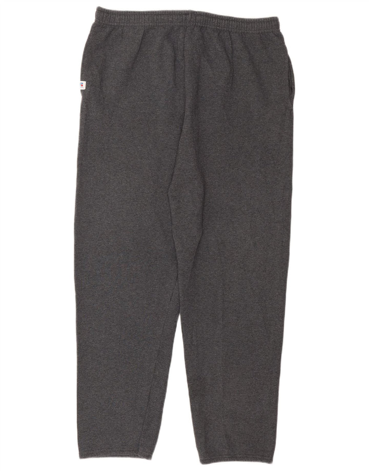 RUSSELL ATHLETIC Mens Tracksuit Trousers XL  Grey Cotton