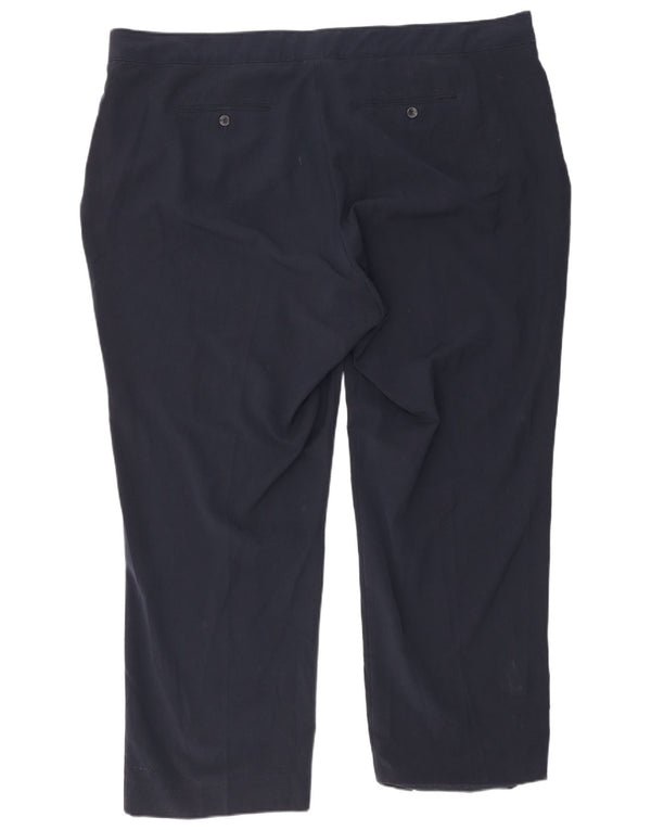 Marks & Spencer Kvinders Casual Bukser UK 24 4XL W48 L32 Mørkeblå