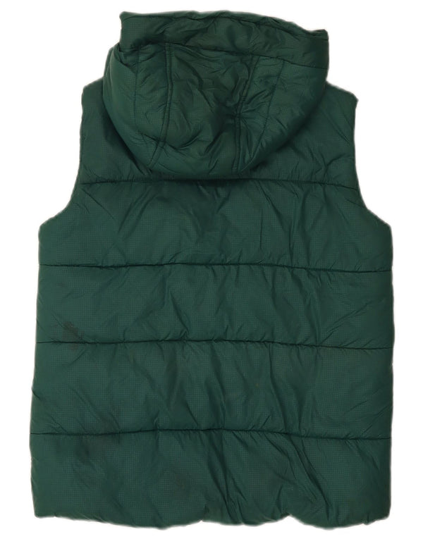 Marks & Spencer Boys Polstret Gilet med hætte 11-12 år grøn polyester