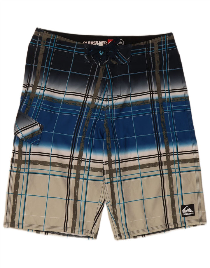 Quiksilver Badeshorts til mænd Medium Flerfarvet ternet polyester