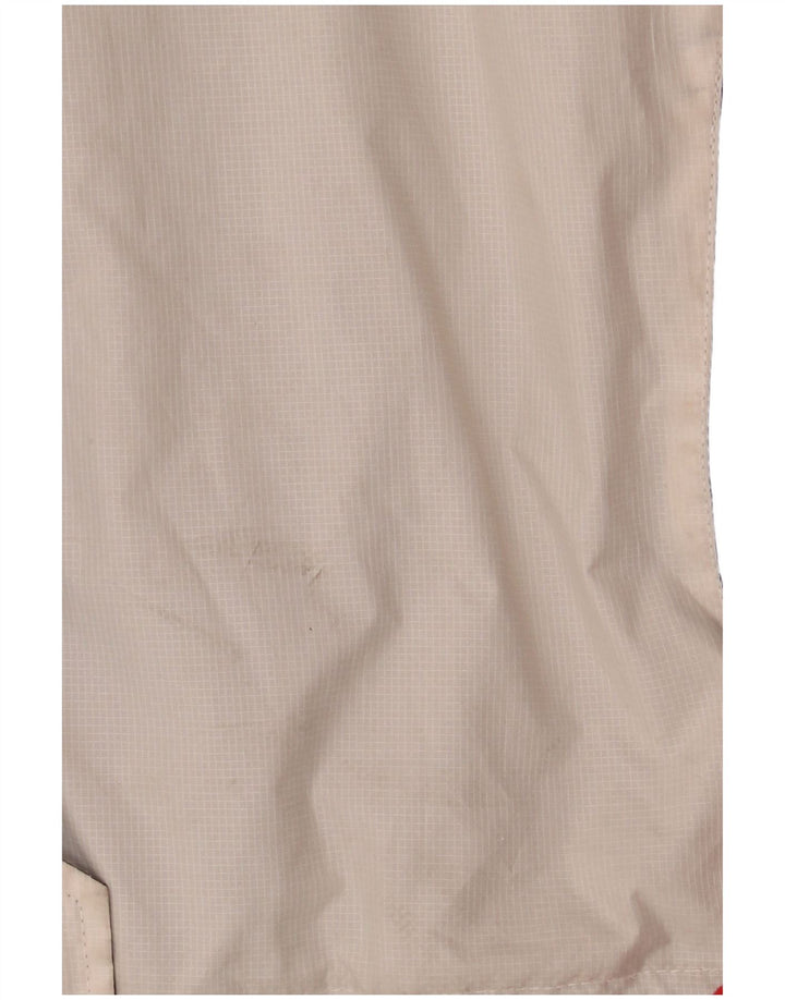 Weird Fish Dame hætte vindjakke UK 14 Large White Colourblock