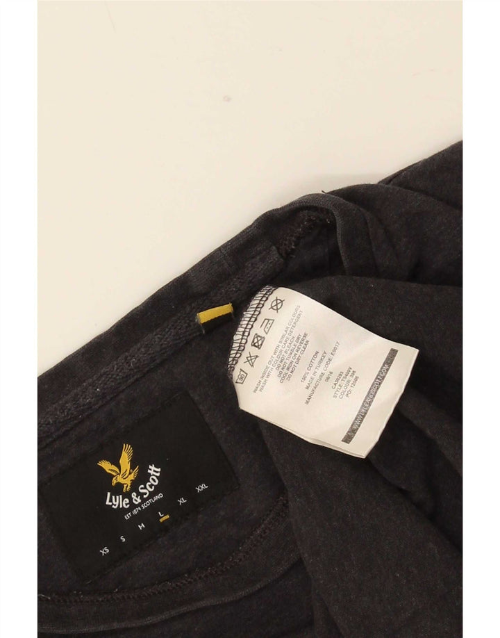 Lyle & Scott Herre T-Shirt Top Stor Grå Bomuld