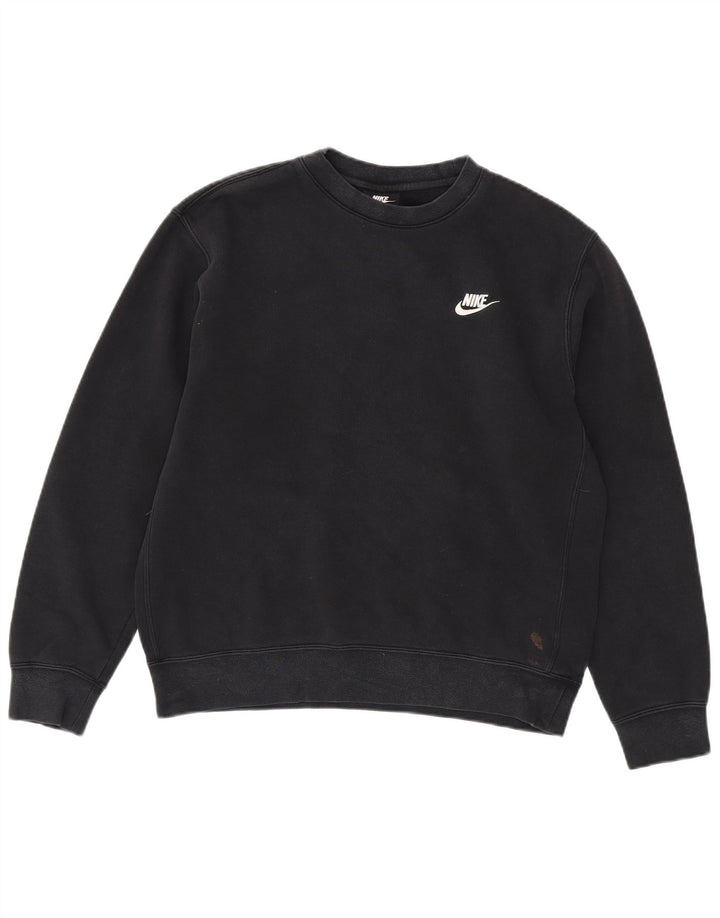 NIKE sweatshirt til mænd Medium Sort bomuld
