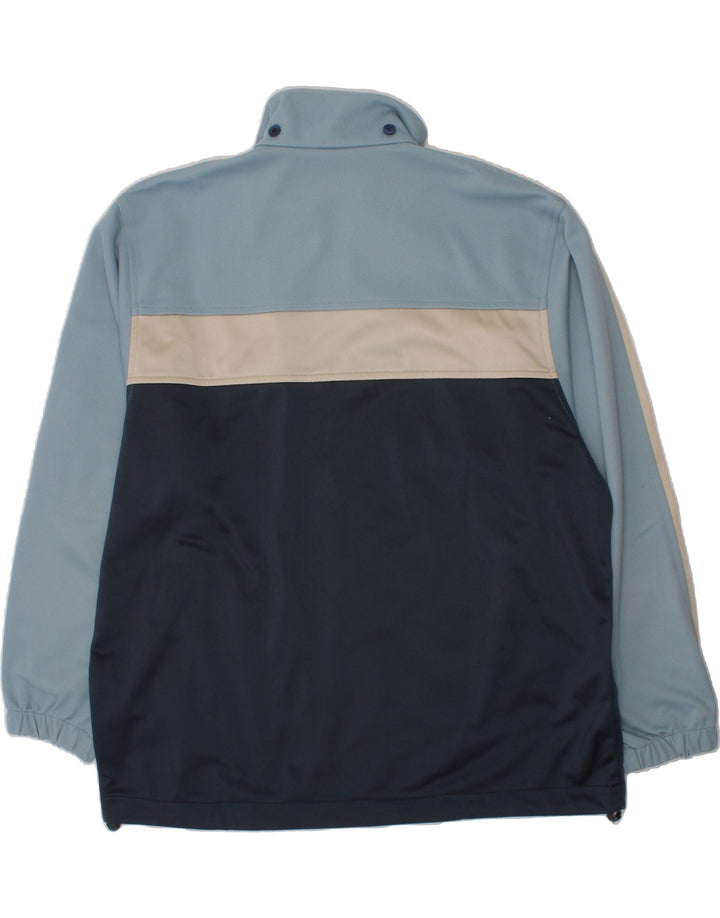 DIADORA Boys Tracksuit Top Jacket 13-14 Years Blue Colourblock Polyester Vintage Diadora and Second-Hand Diadora from Messina Hembry 