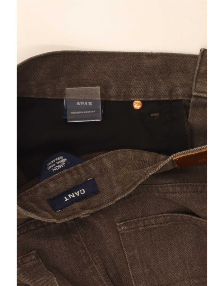 Gant Straight Jeans til mænd W35 L29 brun bomuld
