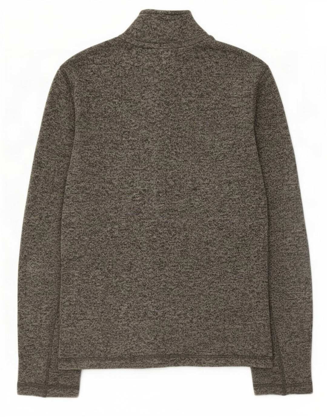 Eddie Bauer Sweatshirt med lynlås til mænd, medium grå flækket polyester