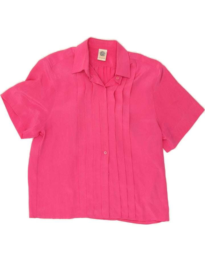 GOLDEN GATE Womens Oversized Short Sleeve Shirt Blouse EU 42 Large Pink Vintage Golden Gate and Second-Hand Golden Gate from Messina Hembry 