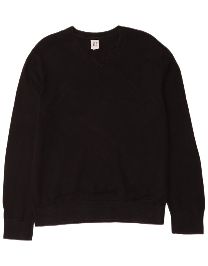 Gap Herre V-hals sweater Stor sort bomuld