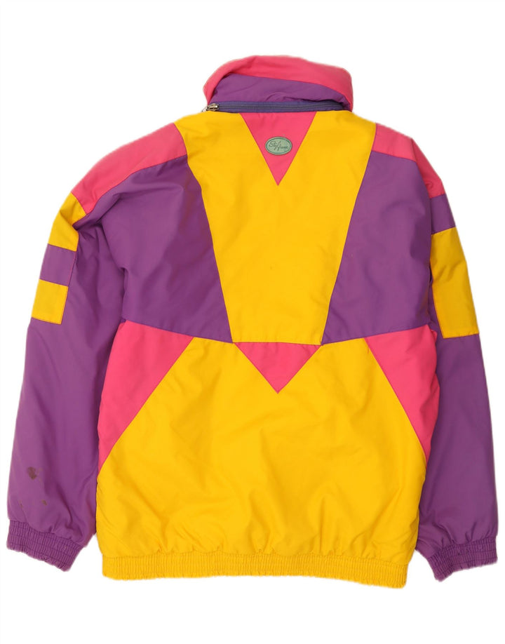 Vintage Skijakke til mænd IT 46 Lille flerfarvet Colourblock Polyamid