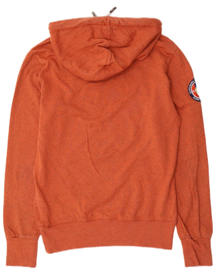 Superdry Grafisk hættetrøje til mænd, medium orange bomuld