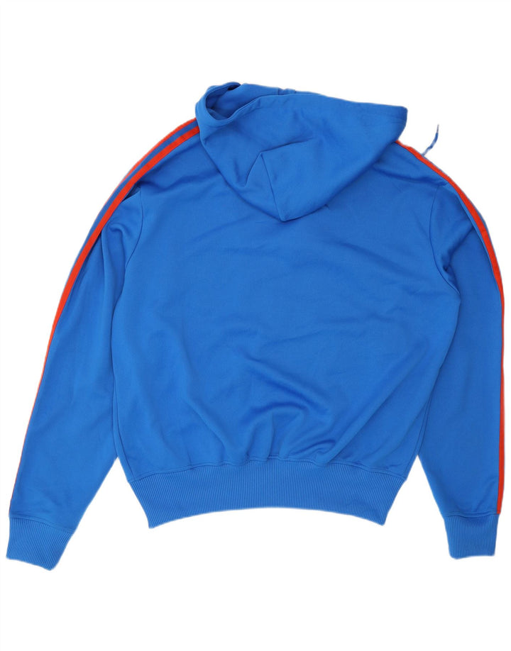Adidas Hættetrøje med lynlås til mænd Stor blå polyester