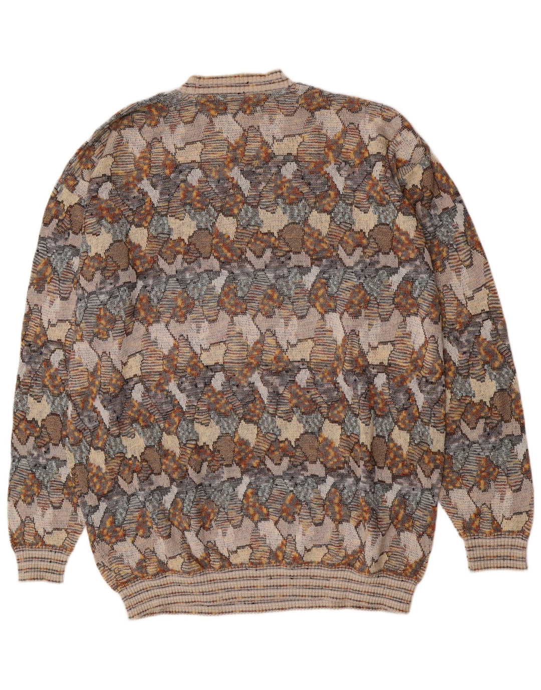 Suspense Herre abstrakt mønster rund hals sweater IT 54 XL grå