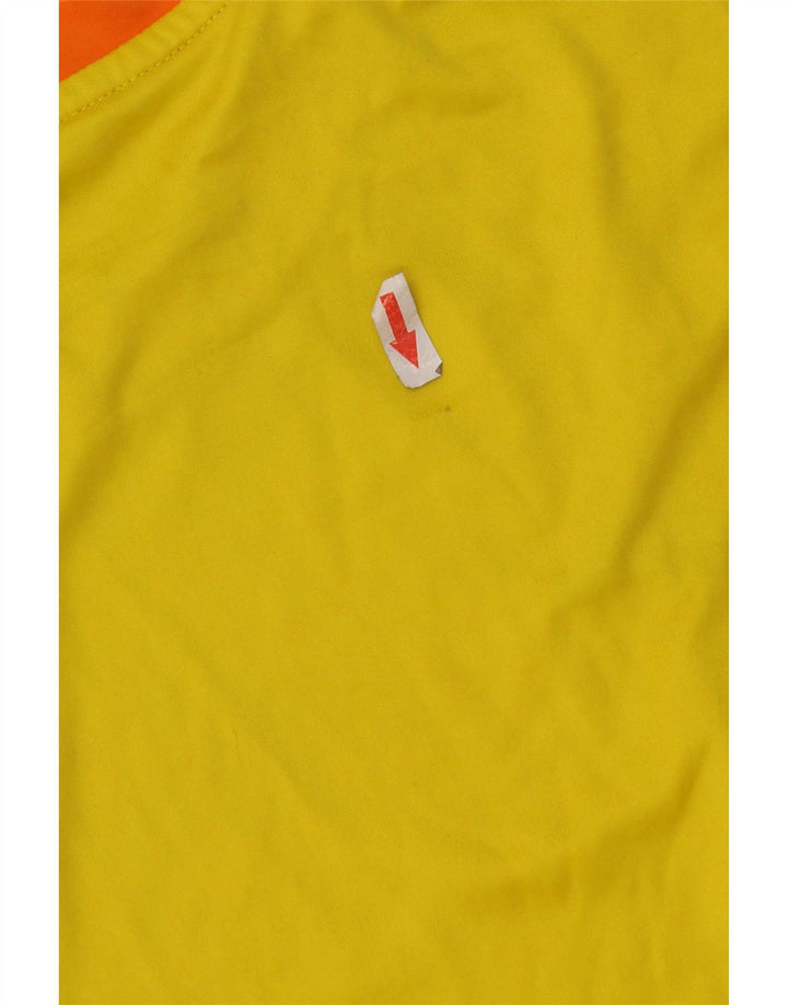 Adidas Herre Climalite T-Shirt Top Lille Orange Colourblock