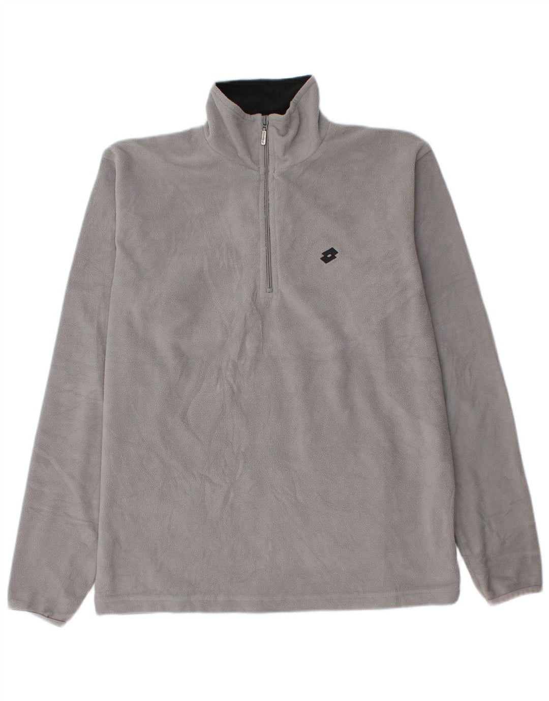 Lotto Herre lynlås hals fleece jumper stor grå polyester