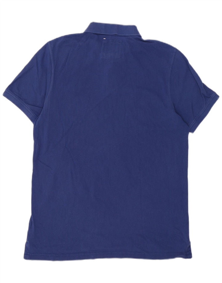 Besætningstøj Herre poloshirt Stor blå bomuld
