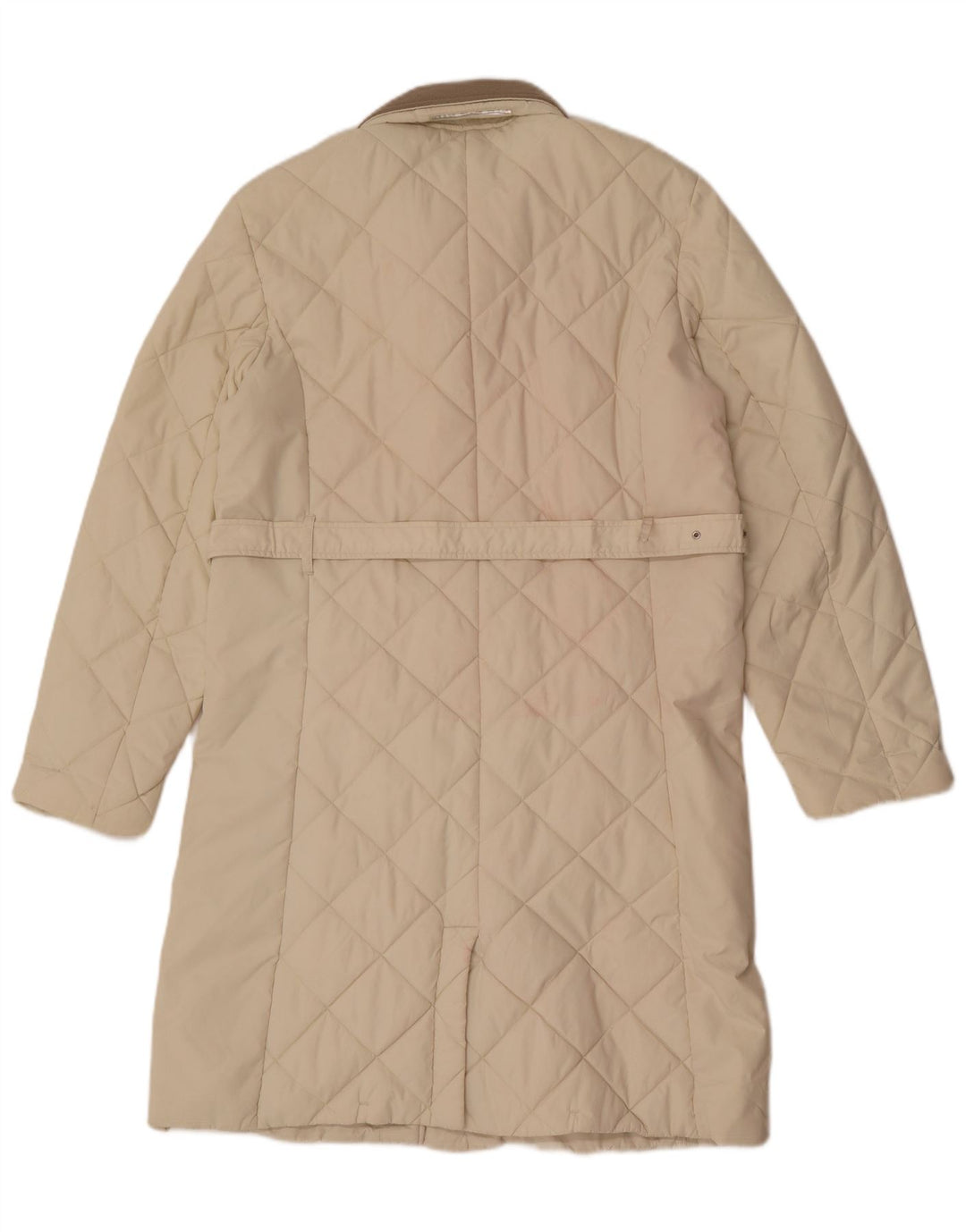 Slam Quiltet overfrakke til kvinder UK 16 Large Off White Colourblock