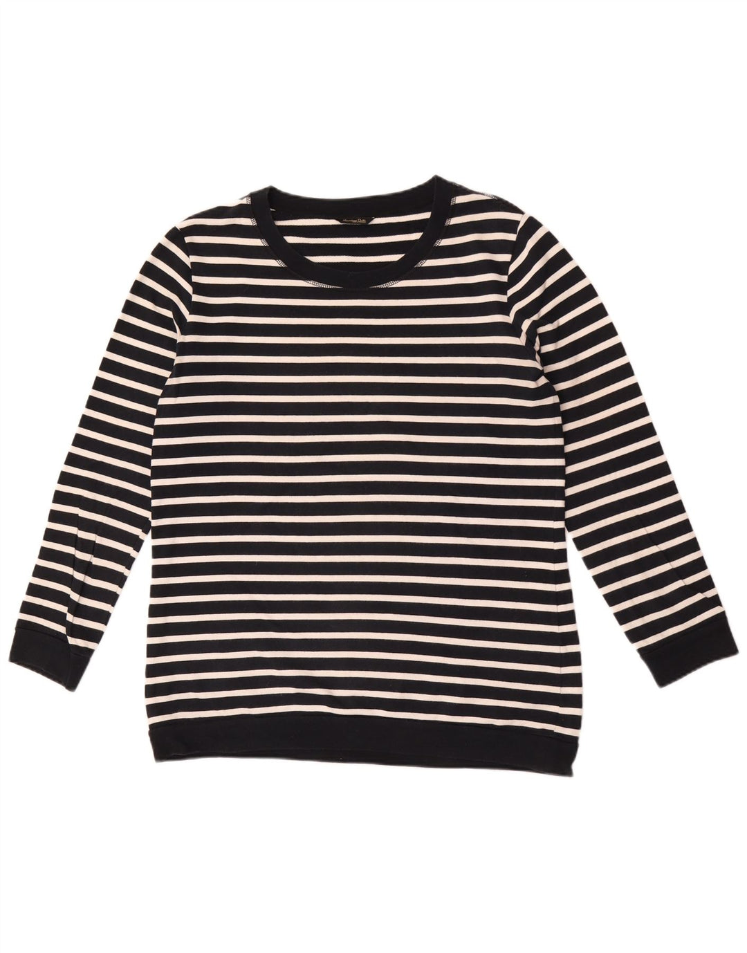 Massimo Dutti Dame Sweatshirt Jumper US 8 Mellem marineblå stribet