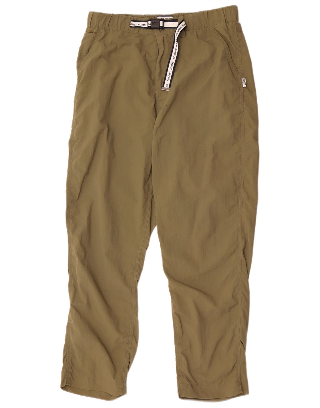 Tommy Hilfiger Herre Slim Cropped Trousers Medium W30 L26 Khaki Polyester