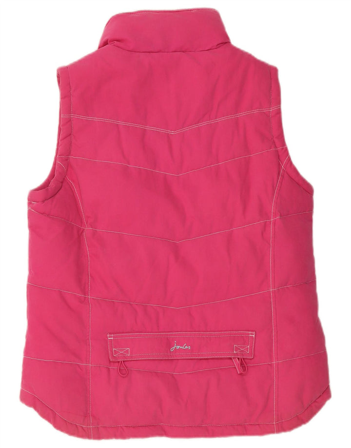 Joules Dame Polstret Gilet UK 12 Medium Pink Bomuld Classic