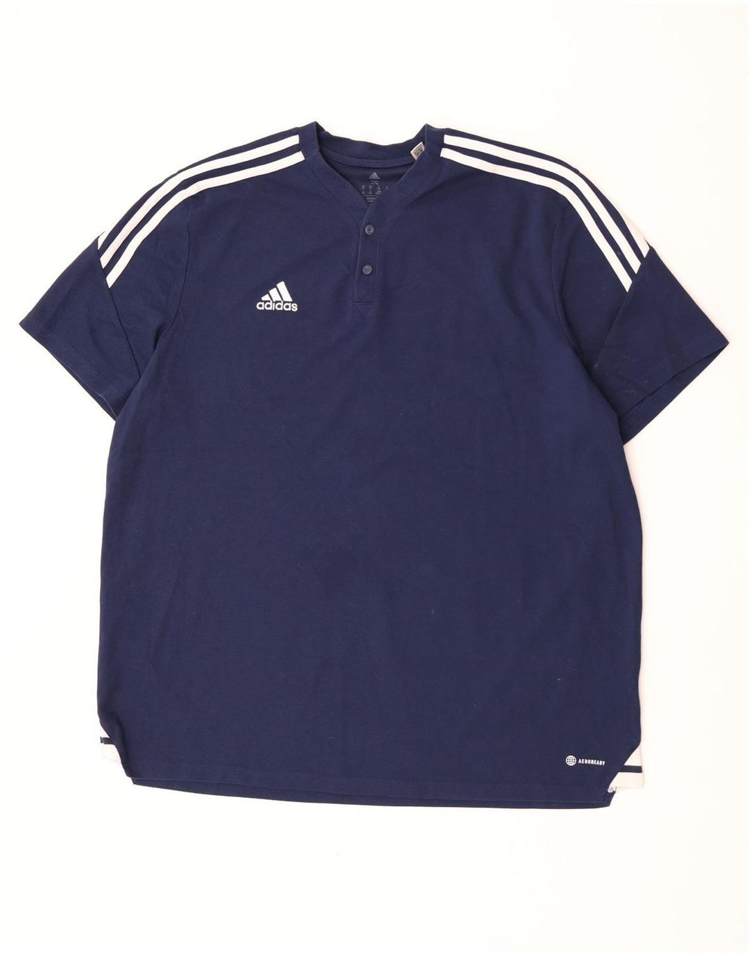 Adidas herre T-shirt top 2XL marineblå bomuld