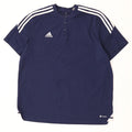 Adidas herre T-shirt top 2XL marineblå bomuld