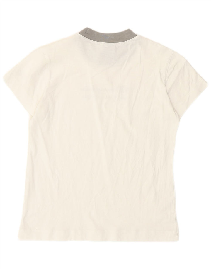 Champion Dame Grafisk T-Shirt Top UK 10 Small White