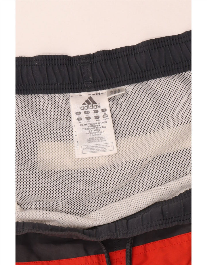 Adidas Badeshorts til mænd XL Grå Colourblock Polyester