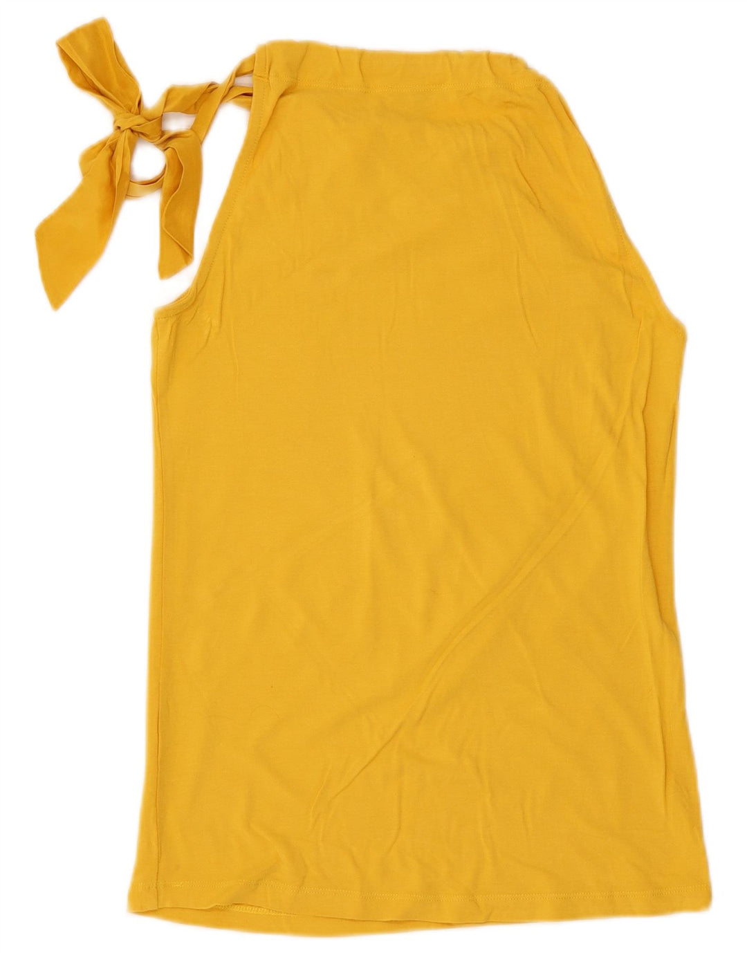 Massimo Dutti Dame Halter Top UK 14 Large Yellow