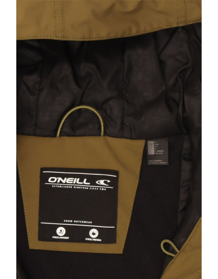 O'Neill Dame Hooded Parka Jacket UK 14 Stor Khaki Polyester