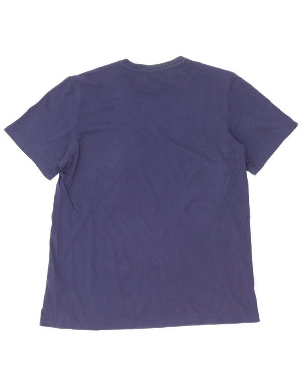 Adidas herre T-shirt top XL marineblå bomuld