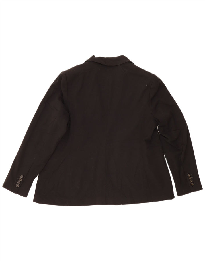 Marks & Spencer, skræddersyet pasform til kvinder, blazerjakke med 1 knap UK 20 2XL Sort