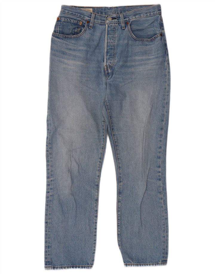 Levi's Herre 501 Straight Jeans W30 L28 Blå Bomuld