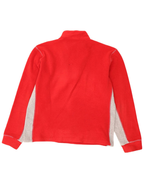 Conte of Florence Fleece Jumper med lynlås til mænd XL Rød Colourblock Polyester