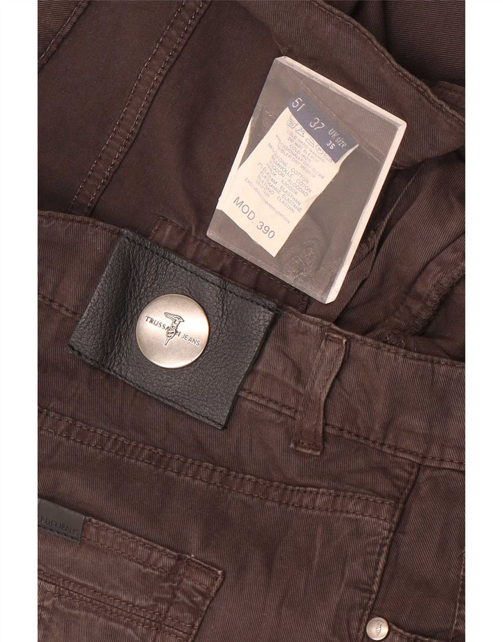 Trussardi Straight Jeans til mænd W35 L30 brun bomuld