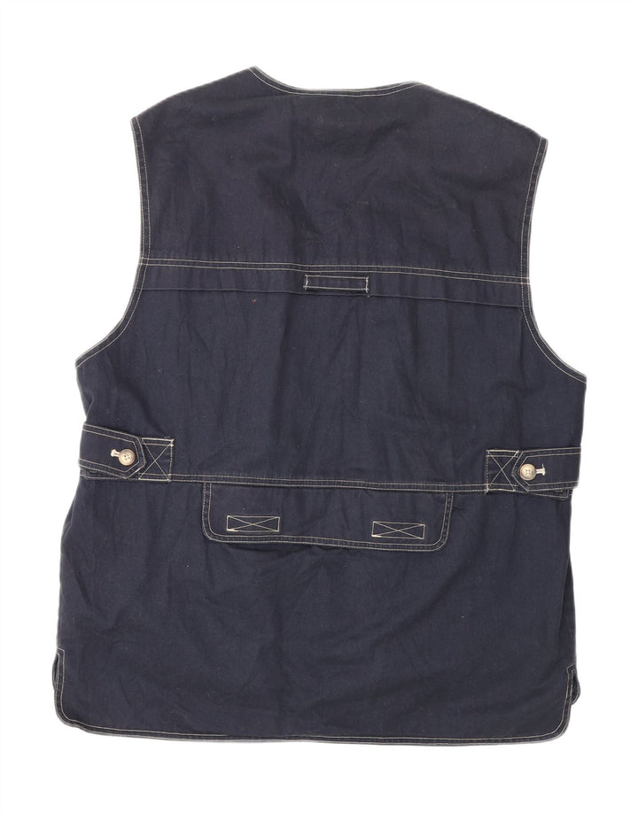 Dolomite Herre Utility Gilet UK 40 Large Navy Blue Cotton