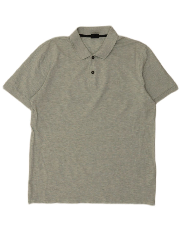 Hugo Boss Herre Regular Fit Polo Shirt Stor grøn bomuld