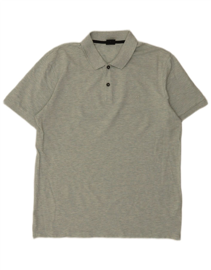 Hugo Boss Herre Regular Fit Polo Shirt Stor grøn bomuld