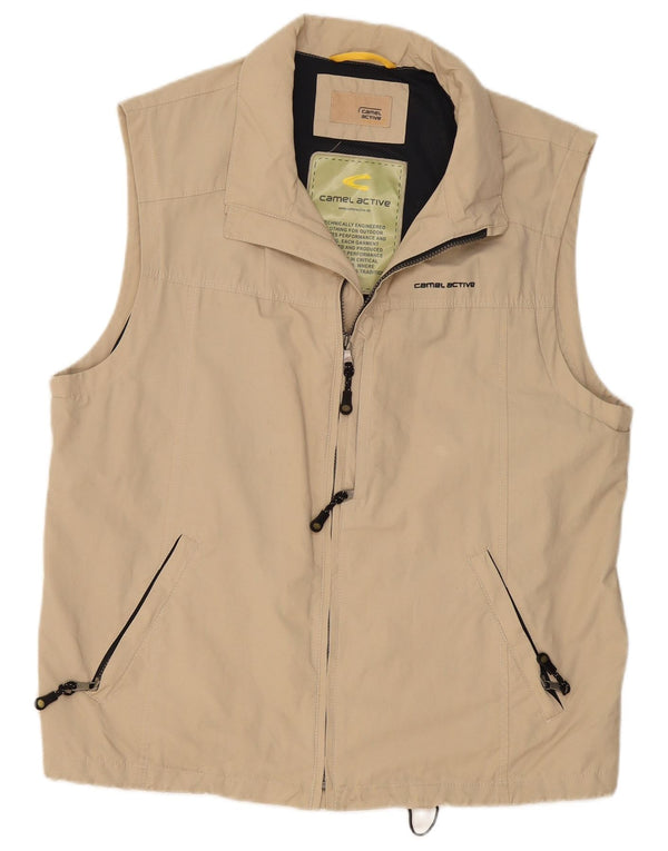 CAMEL ACTIVE Herre Utility Gilet EU 54 XL Beige Bomuld
