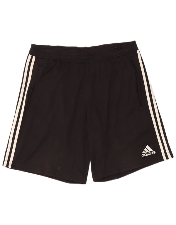 Adidas Herre Climacool Sports Shorts Large Black Colourblock Polyester