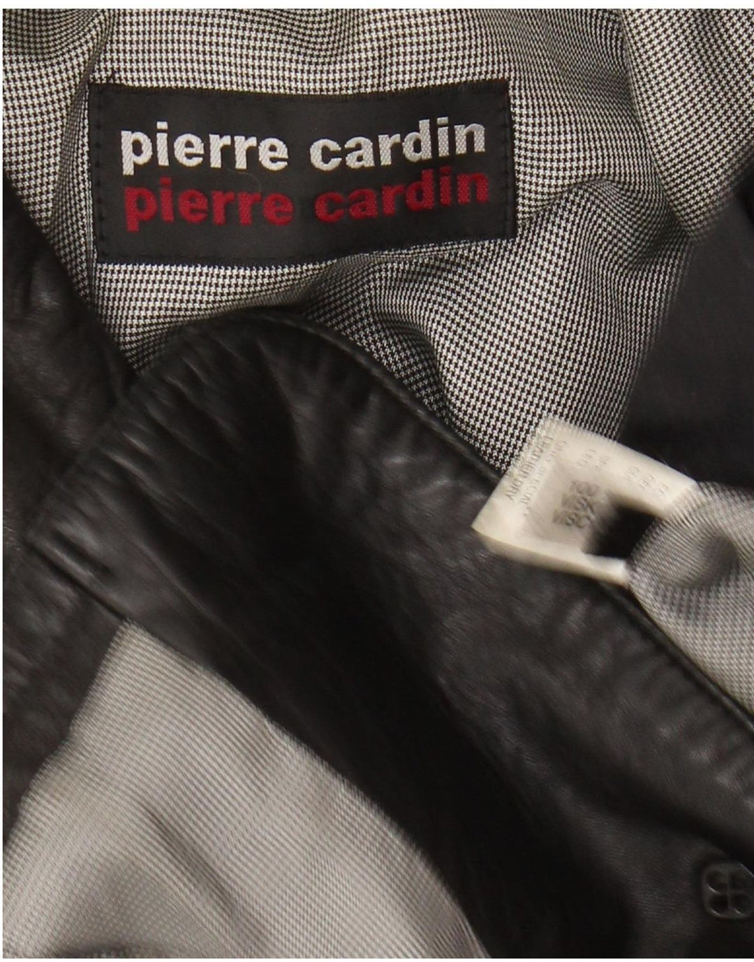 PIERRE CARDIN Herre Læderjakke IT 58 4XL Sort Læder