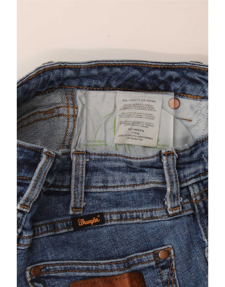 Wrangler Dame Flared Jeans W27 L31 Blå Bomuld