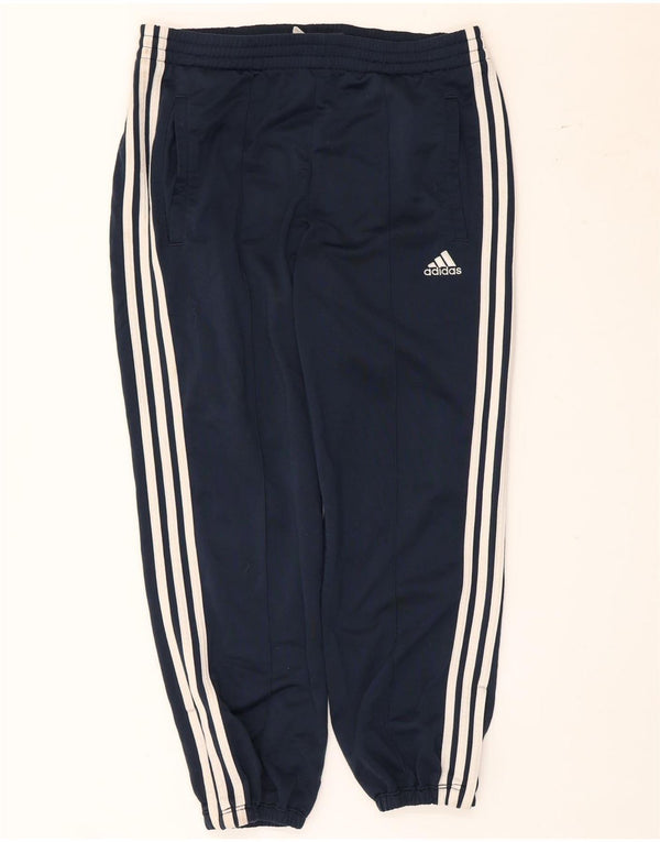 Adidas Træningsdragt til mænd Joggers UK 34/36 Small Navy Blue Polyester