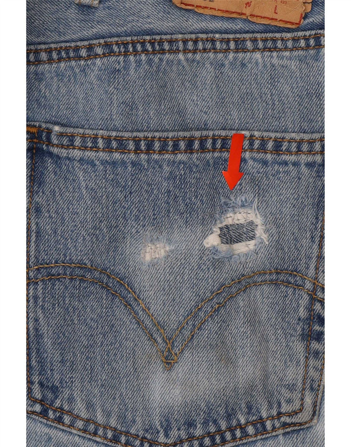 Levi's Herre 501 lige jeans W46 L27 blå bomuld