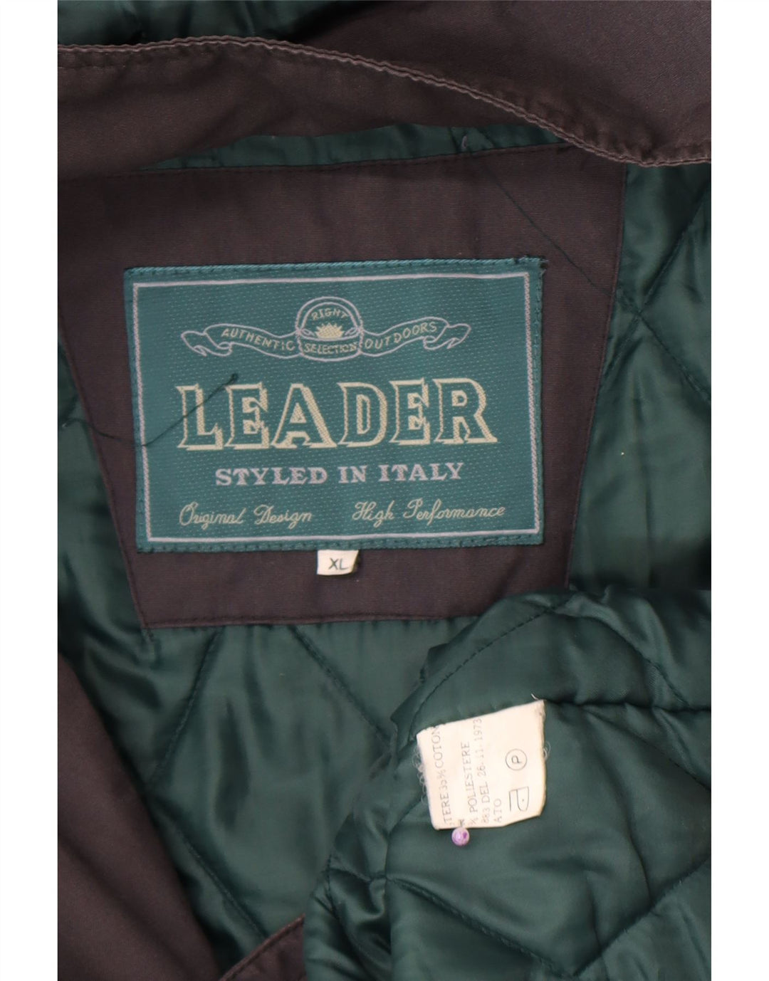 Leader Herre hætte polstret frakke UK 42 XL Grå polyester