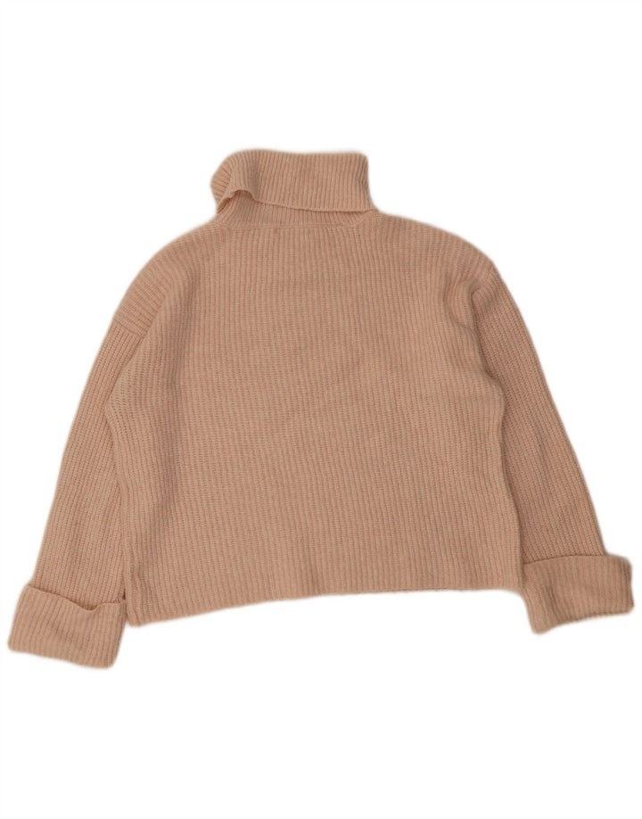 Marks & Spencer Dame Rullehals sweater UK 14 Medium Orange