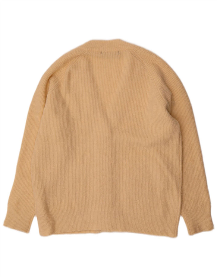 Threadbare Dame Oversized Cardigan Sweater UK 6 XS Beige Akryl